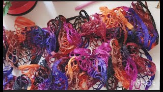 أسرع وأسهل طريقة لعمل اسكارف من خيط اليزا دانتيل, how to use Aliza dantela to crochet a scarf