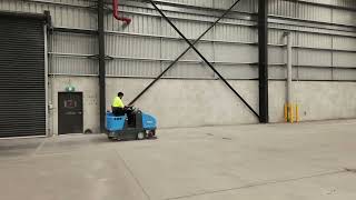 Warehouse Floor Sweeping 15000SQM/ Industrial Building Vacate Cleaning / Ride on Sweeper FIMAP F110