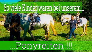 Mega-Attraktion für unsere jungen Campinggäste: Pony Reiten auf dem Campingplatz Hetzingen