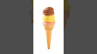 Three Different Scoops Icecream 🤎🍦💛🍦💗  |#three #different #scoops #icecream #yellow #pink|  The DRVL