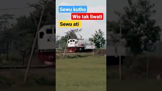 Melintasi pematang sawah yang indah...#short #keretaapi #ptkai