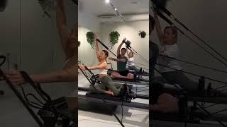 Pilates with champagne