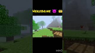 herobrine 😈#shorts #minecraft