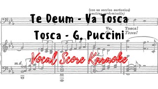 Tre sbirri... Va Tosca Te Deum Vocal Score Karaoke Puccini