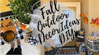 DOLLAR TREE FALL DIYS / GIVEAWAY/FALL OUTDOOR DECOR IDEAS/