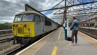 42 minutes and 19 seconds of test trains freight and light engines at crewe