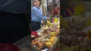 Tasting Phnom Penh: Meats on Tray to serve with noodle, Street Food Delights!