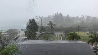 Rain storm on Kauai, Hawaii