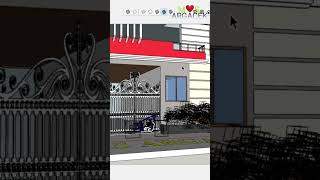 3D House plans  # Elevation of House # 3d design #tutorial  #shorts  #viral