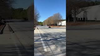 Mustang drifting across lanes