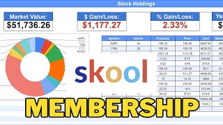 Skool Investor Membership Create a Stock Portfolio Tracker on Google Sheets