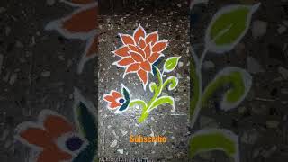 Easy Simple Rangoli design