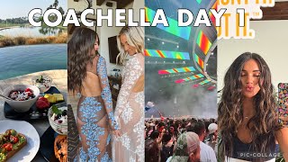 COACHELLA DAY 1 | chef bfast, hair extensions, fake ticket, two friends