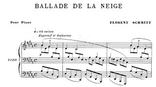 Florent Schmitt - Ballade de la neige Op. 6 (audio + sheet music)