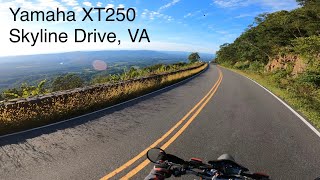 Bike Ride - Yamaha XT250 - Skyline Drive, VA