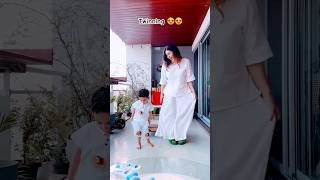 Nirvair Rai Twinning With Mumma #kishwermerchant 😍 #shorts #cute #short #ytshorts