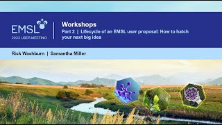 2023 EMSL User Meeting | Lifecycle of an EMSL User Proposal: How to Hatch Your Next Big Idea