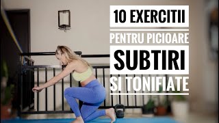 10 exercitii pentru Picioare subtiri si tonifiate | 10 min | Nu necesita echipament