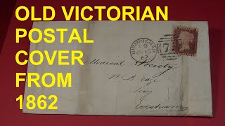 Old Victorian Cover From 1862 #philately #stampcollecting