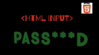 HTML INPUT PASSWORD @EMECHICODE