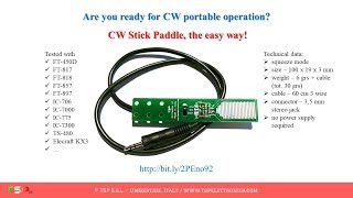 CW portable? CW Stick Paddle is the easiest way!