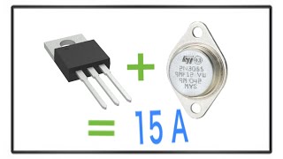 LM 317 aumentare la corrente gestibile fino a 15A.