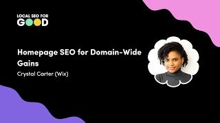 Crystal Carter - Homepage SEO for Domain-Wide Gains | Local SEO for Good