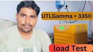 UTL Gamma plus 3350 load Test | 3kva Solar Inverter Load Test