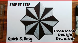 Quick & Easy GEOMETRIC DESIGN DRAWING - GEOMETRICAL DESIGN DRAWING -GEOMETRIC DESIGN@VipulSwamiArts