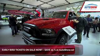 Tickets are now On Sale for the 2018 Canadian International AutoShow!