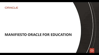 Manifiesto Oracle for Education