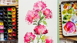 Watercolor Wildflower: Valerian