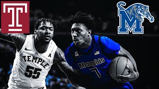 Memphis Tigers Basketball Best Highlights vs. Temple