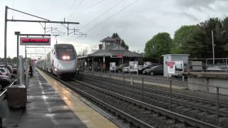 [HD] Amtrak Trains at Mansfield, MA