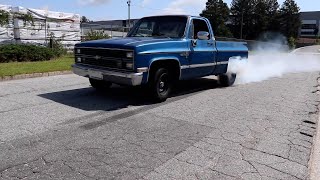 Young Chevy Truck Forced Me To Drive His Cammed Chevy C10 and We Did Burnouts!