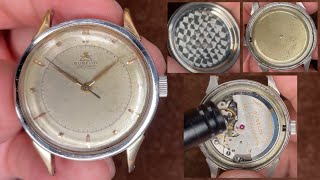 Gubelin IPSO MATIC 1950s Caliber. FELSA1560 Swiss Vintage Watch Movement sound, Appearance etc.