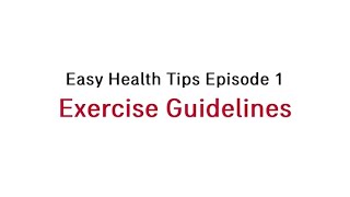 WorkWell with AIA - Live Well “Exercise Tips”