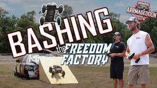 BASHING the Freedom Factory with Cleetus McFarland & ARRMA before ARRMAGEDDON 2024🔥 #ARRMAGEDDON2024