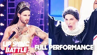 Nico Tortorella’s “God is a Woman” vs. Molly Bernard’s “Don’t Rain on My Parade” | Lip Sync Battle