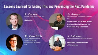 WSC 2021 – Lessons Learned for Ending This and Preventing the Next Pandemic (Session 3)