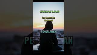 Terkadang pengalaman membuat kita lebih bijak dalam melangkah .... #like 👈 #subscribe 👈