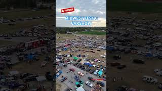 DRONE FOOTAGE OF MIDWEST FEST 8 CARSHOW #jaykennemer #jayshobbiesandlifestyle #shorts #car #viral