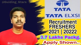 Tata Elxsi Recruitment 2022 | TATA Elxsi Core Company Freshers 2021 and 2022 batch Eligible