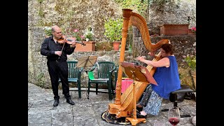 Pachelbel's Canon for Violin and Harp at Villa Luciano, Londa, Tuscany