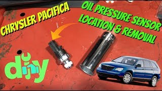 Chrysler Pacifica Oil Pressure Switch/Sensor location & Removal - Oil Pressure Light