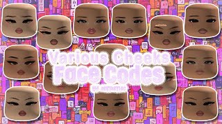 Berry Avenue Face Codes ( New Cheeks Variant Ahem 2) Skintones 🤍💛 |  #roblox #Bloxburg #halloween