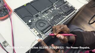 MacBook Pro 15" A1398 - No Power (820-3332)