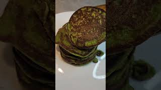 Spinach Banana Pancake #breakfast #recipes #vegan #pancake #glutenfree #breakfastrecipe #healthy