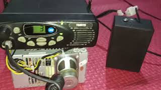 Test Radio Tait TM8115 menggunakan Baterai Lithium Polymer 10 Ampere 12.6volt