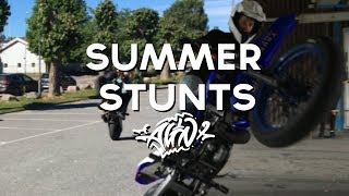 Summer Stunts Grom, Derbi Senda, Yamaha Slider and Ciao | Alin